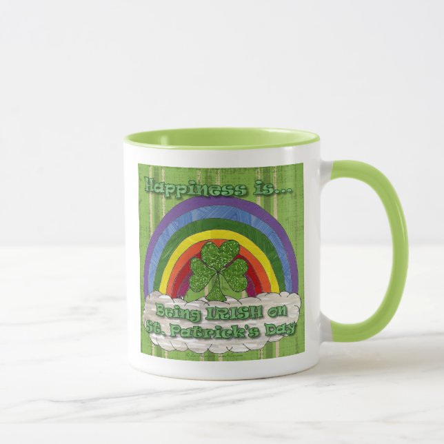Caneca Ser Irlandês no Dia de São Patrício Café Mug (Direita)