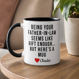 Caneca Ser pai político parece ser um presente suficiente