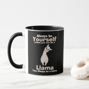 Caneca Ser sempre um Amante de os animais Llama