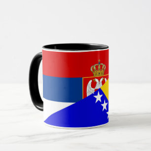 Caneca serbia bósnia Estado de bandeira da Bósnia-Herzego