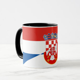 Caneca serbia croatia bandeira país meio símbolo