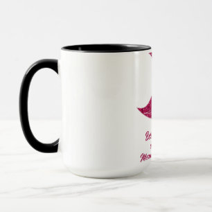 Caneca Sereia brilhante rosa