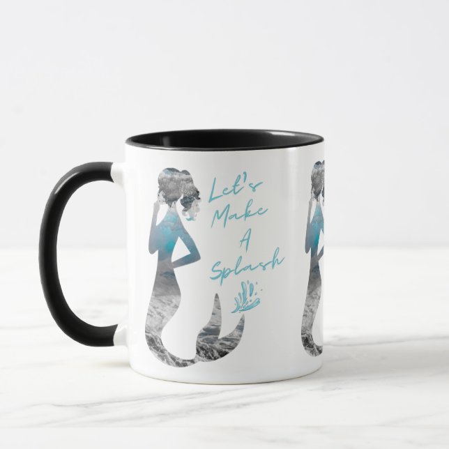 Caneca Sereia do Oceano Vamos Fazer um Splash (Esquerda)