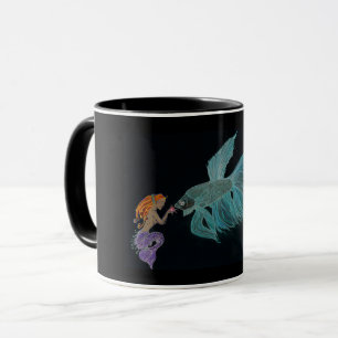 Caneca Sereia e Peixe Betta