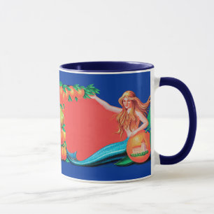 Caneca Sereia Fruta Rótulo de Crato Arte Café