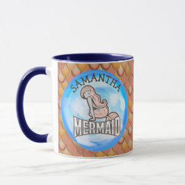 Caneca Sereia Oceânica Rosa Mug