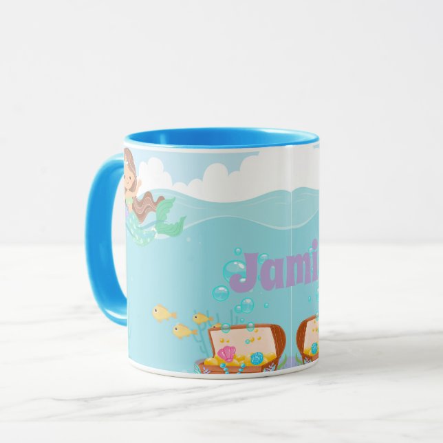 Caneca Sereia Personalizada (Frente Esquerda)