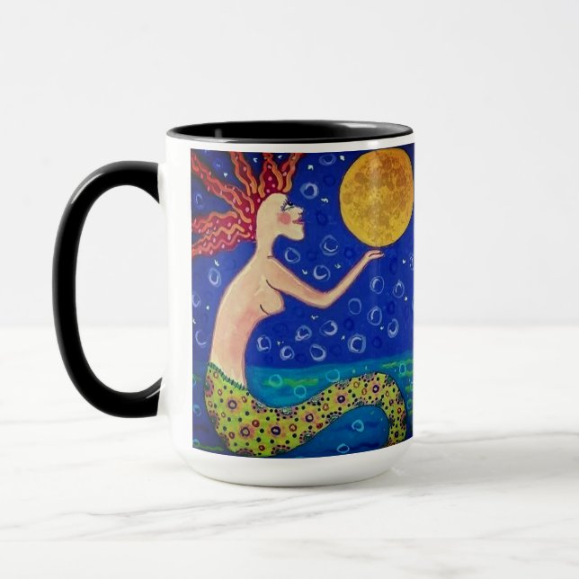 Caneca Sereia Segurando a Lua (Esquerda)