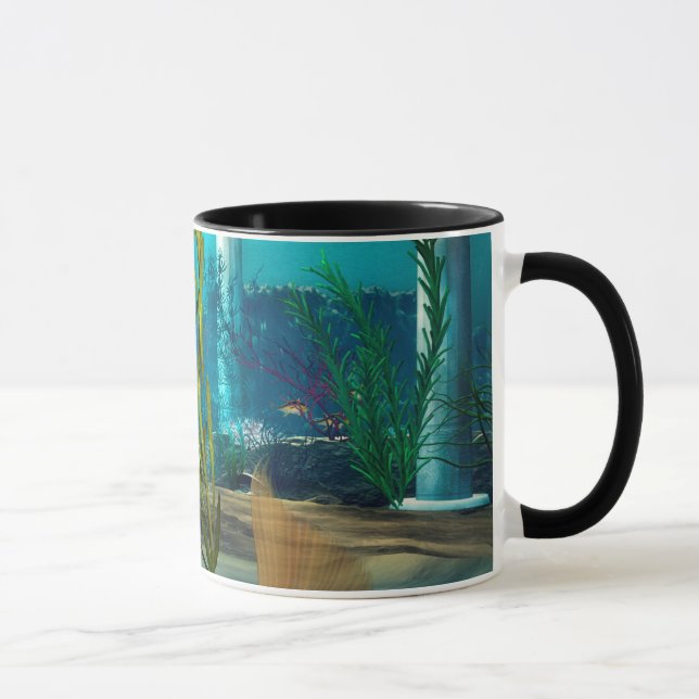 Caneca Sereiazinha com Flor de Anêmona (Direita)