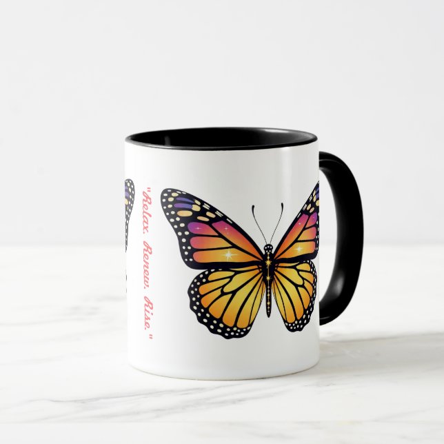 Caneca "Serenidade em Voo" (Frente Esquerda)