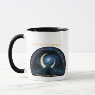 Caneca Serenidade Montanhosa Meditação Cósmica, Lua Cresc