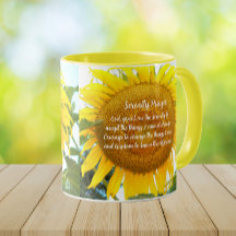 Serenity Prayer Amarelo Sunflower