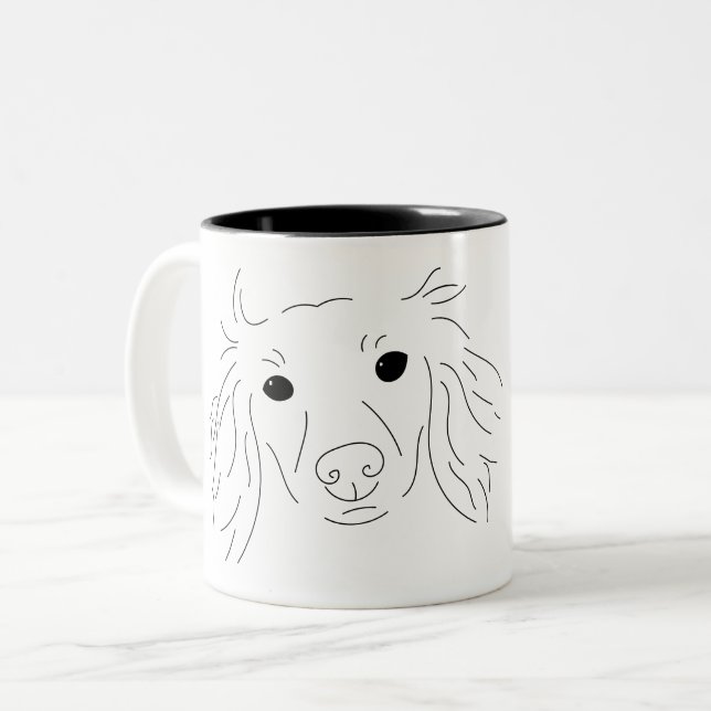 Caneca séria do Dachshund (Frente Esquerda)