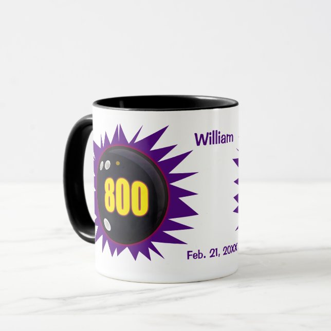 Caneca Série 800 personalizada em Boliches, (Frente Esquerda)