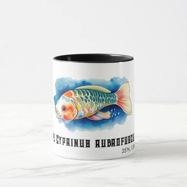 Caneca Série Aquarela: Peixe Koi (Centro)