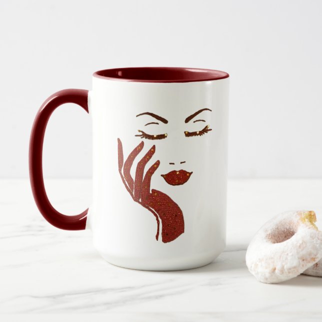CANECA SÉRIE KEEP IT CUTE -VERMELHO (Com Donut)