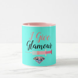 Caneca Seringa de enfermeira glamourosa medicamente diver