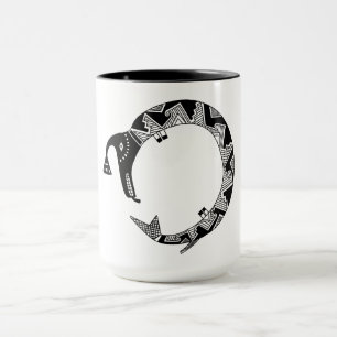 Caneca Serpente de água, Design de bateria Mimbres