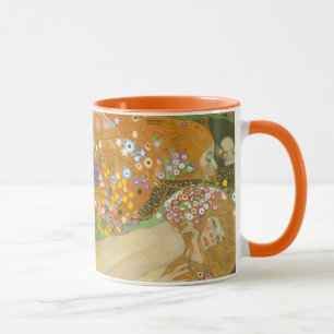 Caneca Serpentes d'água II por Gustav Klimt, Art Nouveau