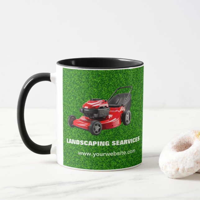 Caneca Serviços de Paisagismo | Cuidados com o Jardim e D (Com Donut)