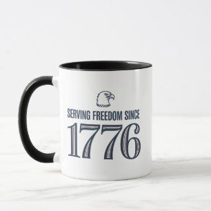 Caneca Servindo à Liberdade Desde 1776 4 de Julho