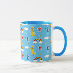 Caneca Sesame Pals Rainbow Doodley Patterno