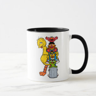 Caneca Sesame Street Amigos da Sesame Street Posam