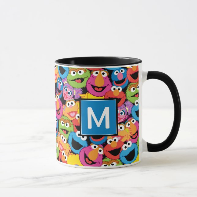 Caneca Sesame Street Character Faces Monograma (Direita)