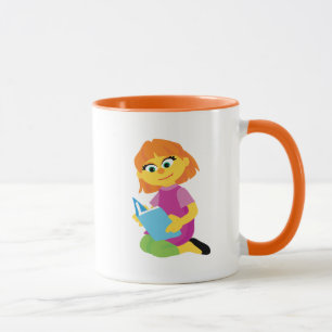 Caneca Sesame Street Julia Lendo um Livro