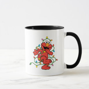 Caneca Sesame Street   Luzes de Natal do Elmo