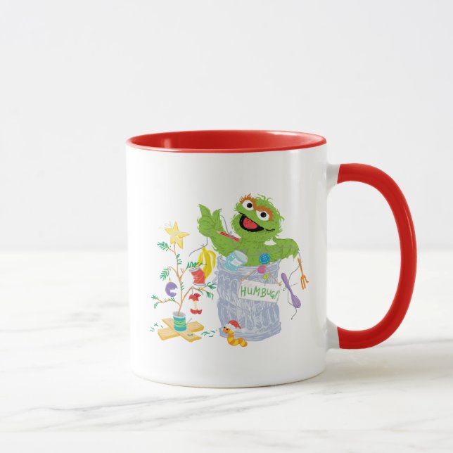 Caneca Sesame Street | Oscar - Árvore de Natal (Direita)