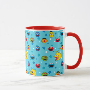 Caneca Sesame Street   Padrão de Estrela de Melhores Amig
