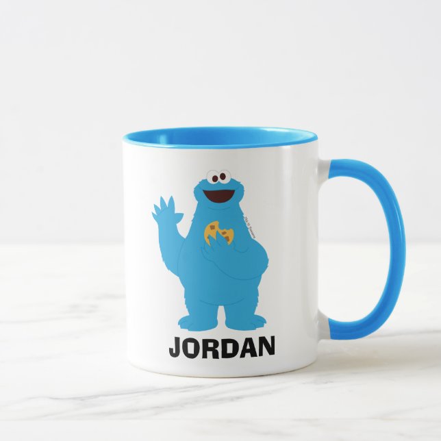 Caneca Sesame Street | Personalized Cookie Monster (Direita)