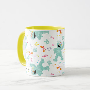 Caneca Sesame Street Rosita Padrão de Rabiscos de Músic
