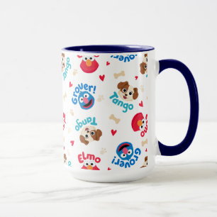 Caneca Sesame Street Tango, Elmo e Grover Pattern