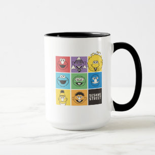 Caneca Sésamo Street Pals Blocos de cores