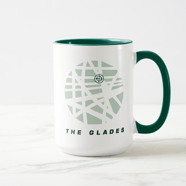 Caneca Seta | Mapa da Cidade de Glades (Direita)