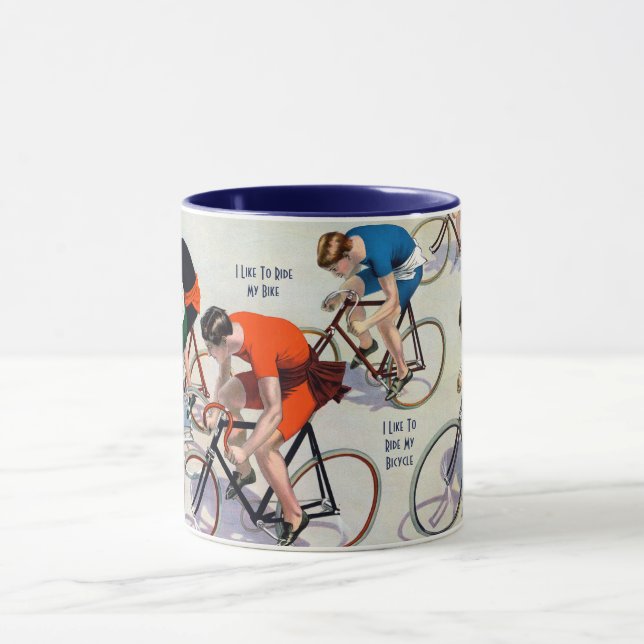 Caneca Sete ciclistas correndo, 1897 (Centro)