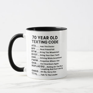 Caneca Setenta Código de Texting - Combo