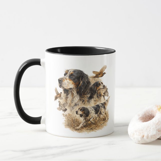 Caneca Setter Inglês  (Com Donut)
