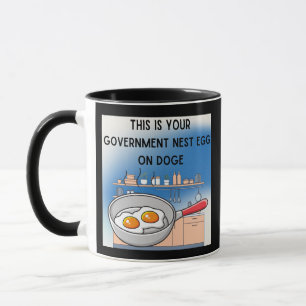 Caneca Seu governo no DOGE, uma metáfora para a democraci
