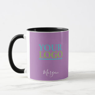 Caneca Seu Logotipo/Arte/Foto, Nome em Letra Branca, Lava