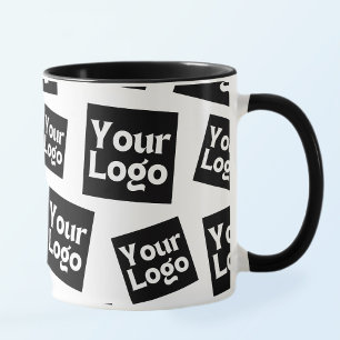 Caneca Seu logotipo de design ou empresa Posicionamento