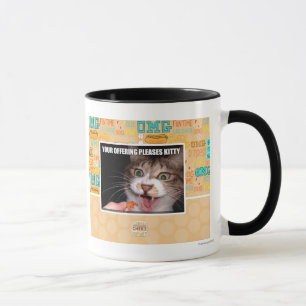Caneca Seu oferecimento satisfaz o gatinho