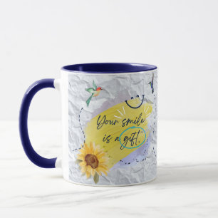 Caneca "Seu sorriso é um presente"