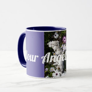 Caneca Seus anjos estão sempre com você Anjo Floral