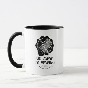 Caneca Sewing Business - Vai-te embora, estou a costurar,