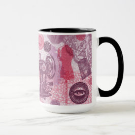 Caneca Sewing da campainha do vintage