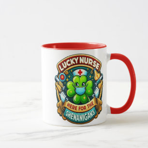 Caneca Shamrock Adorned Lucky Nurse shenanigan