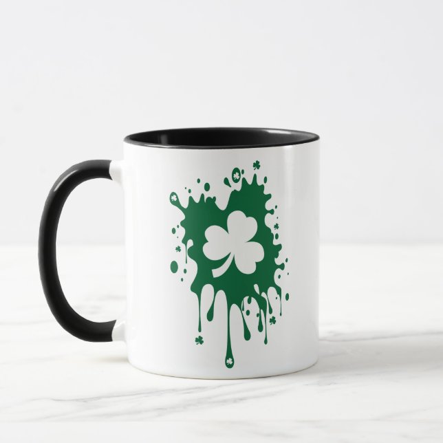 Caneca Shamrock irlandês Splat! (Esquerda)
